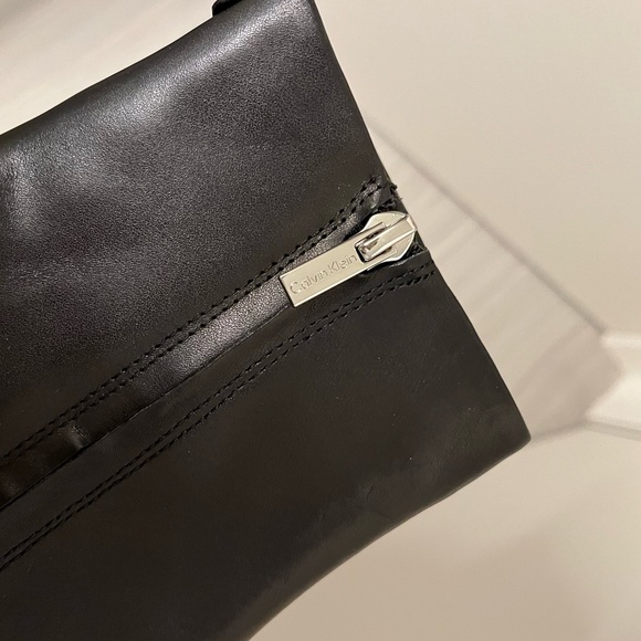 Calvin Klein Leather Pointed Booties - Picture 3 of 8